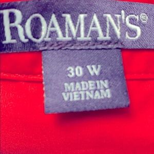 NWOT, Coral/Salmon, long-sleeve Roaman’s blouse